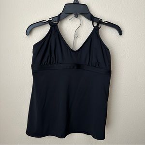 Athleta Tank Top Crossback Black Yoga Activewear Size Medium Running Gym
